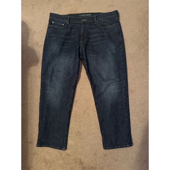 New Harley-Davidson Men's Straight Jeans Blue Size 40 Inseam 30 - Picture 1 of 6